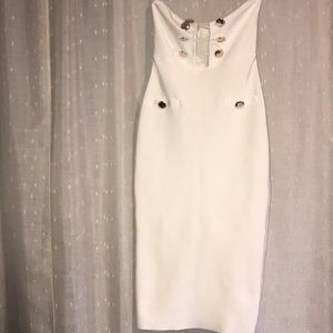 Cream/Off White Body Con Dress